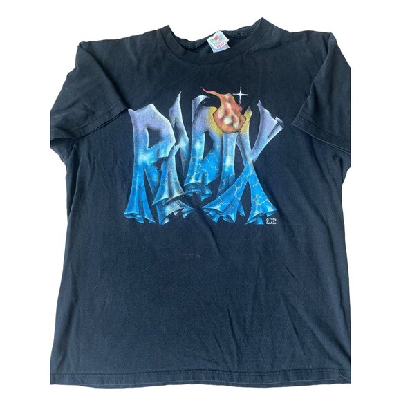 Radix VTG 1994 T-Shirt Mens XL Black And a Voice Calls out Get Your Soul In the - Picture 1 of 10